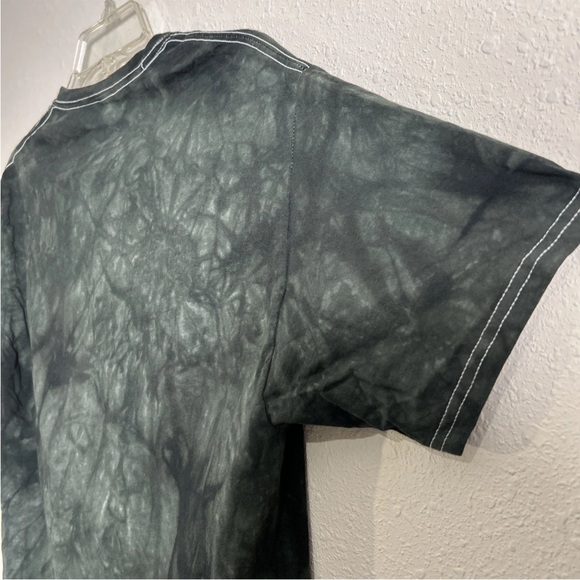 The Mountain Tarot Card Cat Reading Tie Dye Green Black T-Shirt Cotton Size Sm - Picture 9 of 10